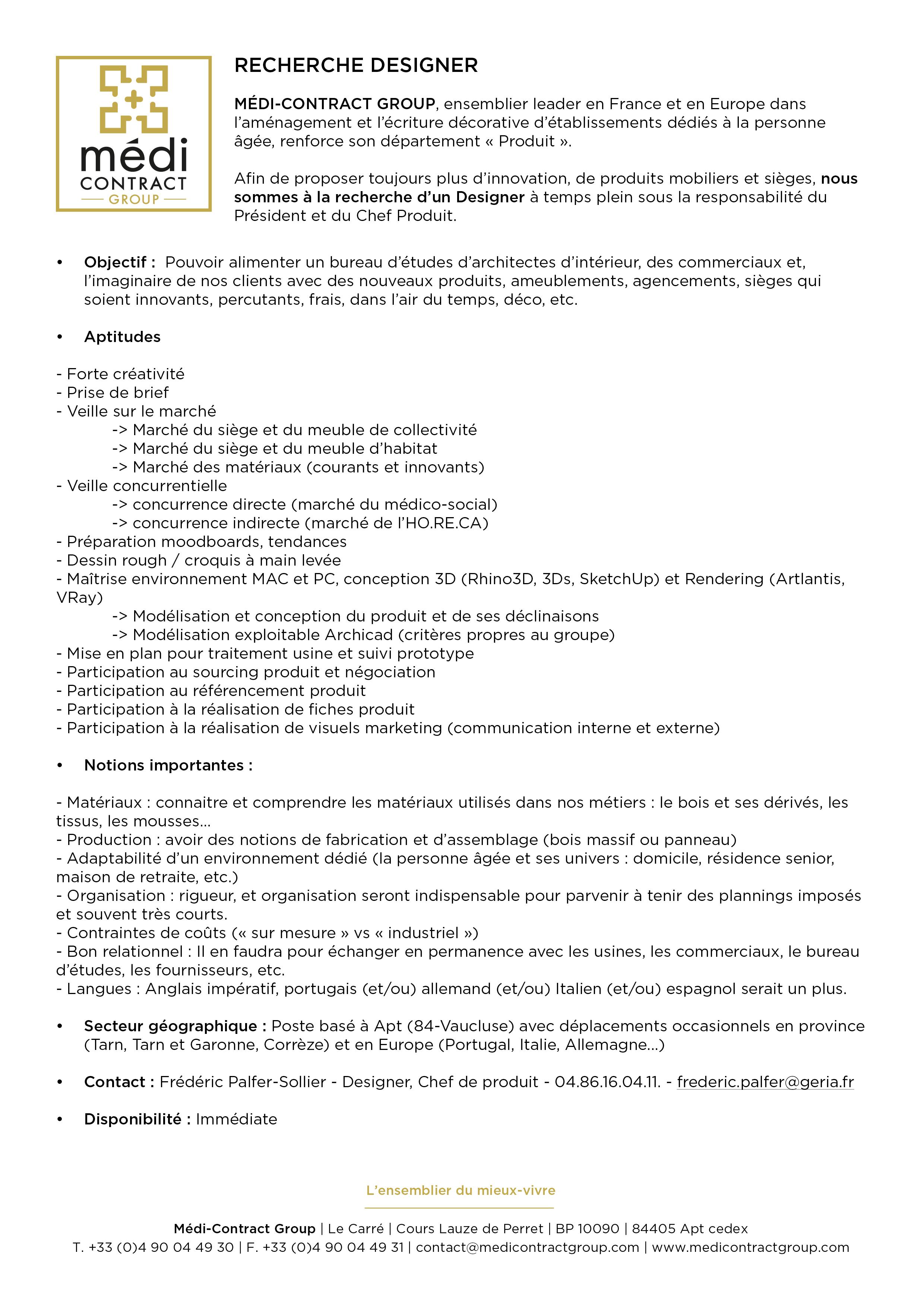 OFFRE D'EMPLOI